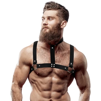 FETISH SUBMISSIVE ATTITUDE - Reguliuojamas krūtinės diržas vyrams