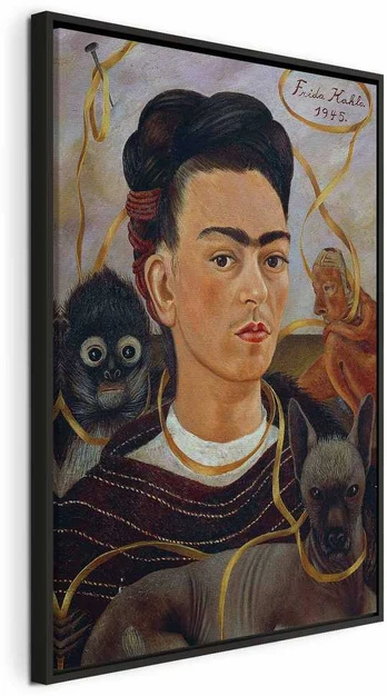 Artgeist Paveikslas - Frida Kahlo – Self-Portrait with Changuito