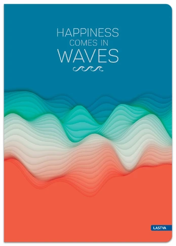 Knyga-sąsiuvinis A5 96lap 70g lang WAVES