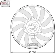 DENSO DER02008 Radiator fan kaina