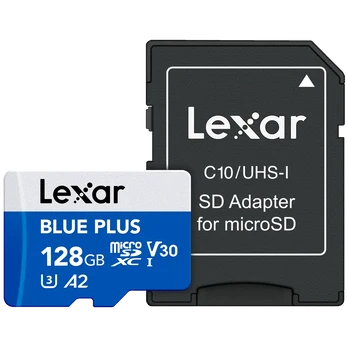 Lexar - MicroSDHC Blue Plus UHS-I with SD adapter 128GB