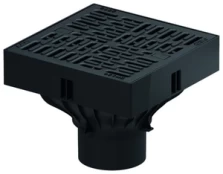 Trapas Aco DN 100 Self XtraPoint 25x25 cm B 125, 25 cm, plastikas kaina