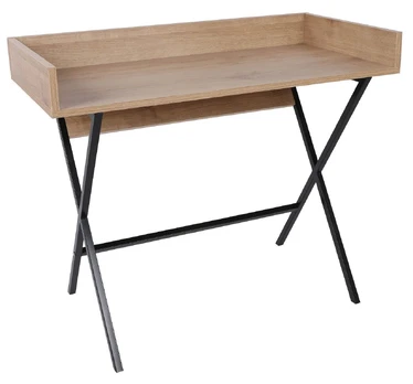 Stalas Kalune Design Miguel, juodas/ąžuolo