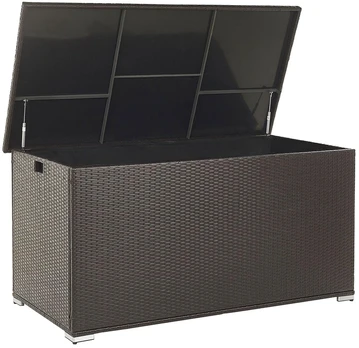 Beliani Sodo dėžė MODENA 155 cm 75 cm technorotangas, ruda