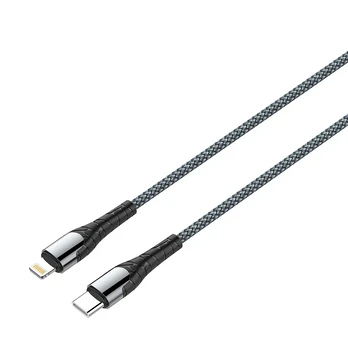 ColorWay USB USB-C to Lightning cable 1m, pilkas