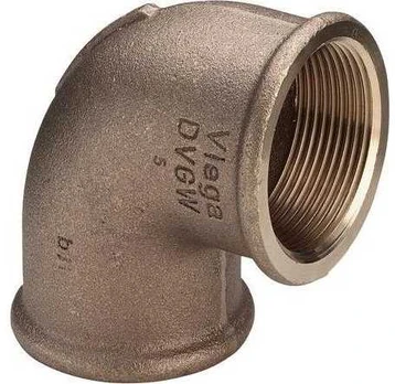 Viega Bogen 3090 Rotguss Rp 3/8 90Grad
