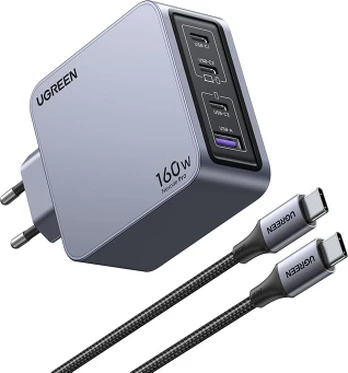Greitasis įkroviklis UGREEN Nexode Pro 160W 4-Port GaN Fast Charger Set EU