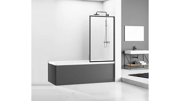 Vonios sienelė REA Lagos 70cm, black mat