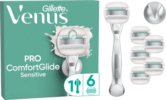 Venus - Gillette Venus Pro ComfortGlide Sensitive Razor - Green/White