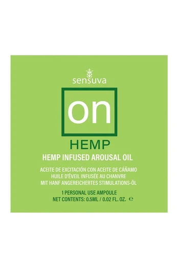 Sensuva ON Hemp Arousal Oil Single Use Ampoule - Botanical Formula 3ml