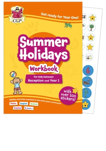 CGP Summer Holidays Activity Workbook - for kids between Reception and Year 1 (ages 4-5)