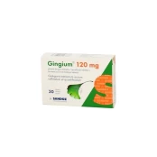 GINGIUM 120 mg plėvele dengtos tabletės N30 kaina