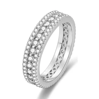 Beneto Sidabrinis ring with zircons AGG325
