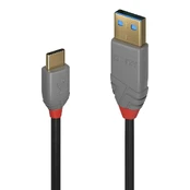 Lindy USB-A – USB-A USB laidas 0,5 m juodas (36885) kaina