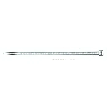 Tvirtinimo dirželis Elematic, poliamidas, balta, 540 mm x 7.5 mm