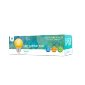 LED lemputė E27 G45 2W 230v geltona 5vnt Forever Light kaina