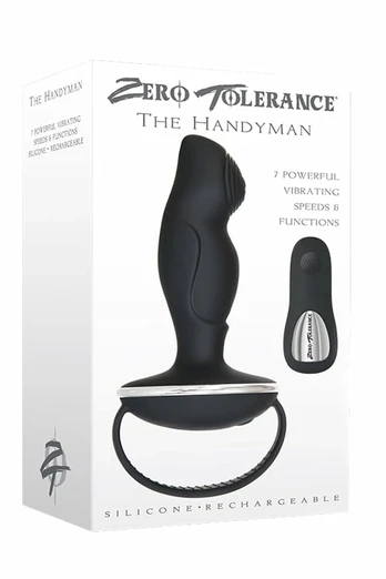 ZERO TOLERANCE THE HANDYMAN BLACK Remote-Controlled Intimate Device