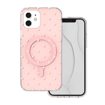 Dėklas Telforceone Bubble Dots Mag case for iPhone 11 pink