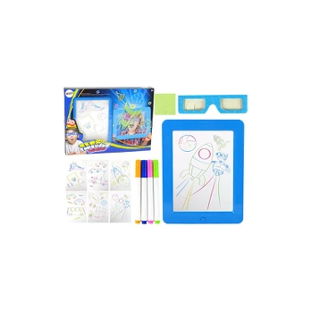 Lean Toys Magic Illuminated 3D Whiteboard Glasses Mėlyna