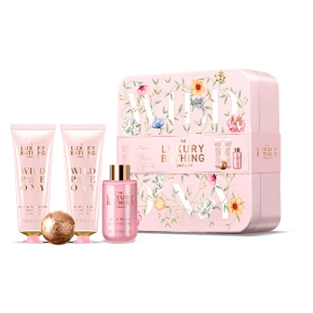 Grace Cole Gift set in a tin box Peony, Peach & Raspberry 4 pcs