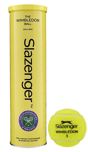 Teniso kamuoliukai SLAZENGER WIMBLEDON 4-tin