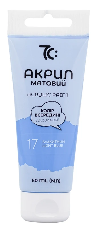 Akriliniai dažai 7C, 60 ml, šviesiai mėlynos sp.