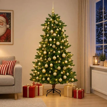 Artificial Christmas Tree with Bauble 240 cm 300 LED
