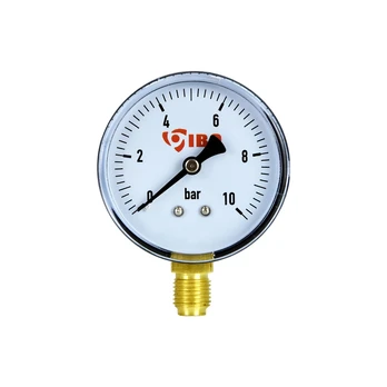 Manometras vertikalus IBO 0-10 bar. dm 60