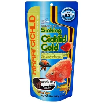Visavertis pašaras žuvims Cichlid Gold Sinking Medium, 342 g