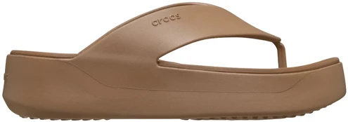 Moteriškos šlepetės per pirštą Crocs Getaway Platform, šokolado rudos