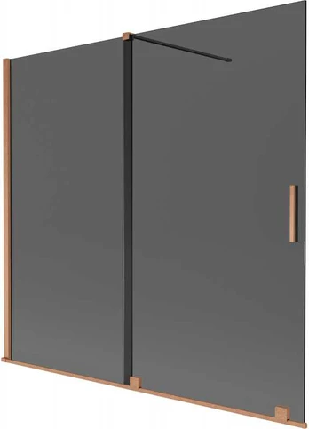Vonios sienelė Mexen Velar, 170 x 150 cm, Brushed copper/Graphite