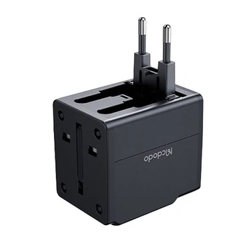 MCDODO KELIONINIS ĮKROVIKLIS USB ADAPTERIS EU US UK AU