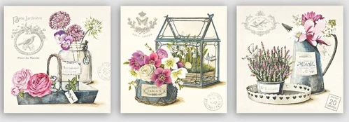 Reprodukcija Wallity drprc9010, 30 cm x 30 cm, 3 vnt. kaina