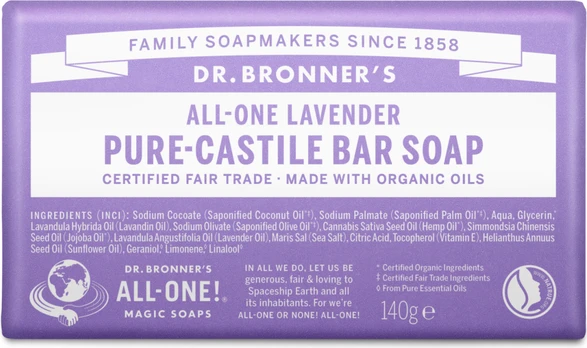 Dr. Bronner’s Dr. Bronner's - Bar Soap Lavender 140 g