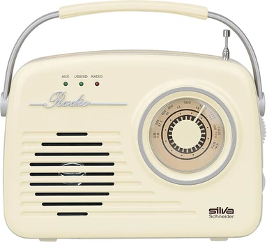 Retro daugiafunkcis „Bluetooth“ radijas, USB/DC, smėlio spalvos