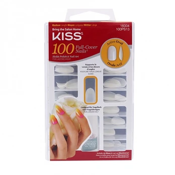 KISS ACTIVE OVAL priklijuojami nagai (100 vnt.)