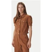 Guess Džinsinė striukė W6GL08 W1804 Ruda Regular Fit