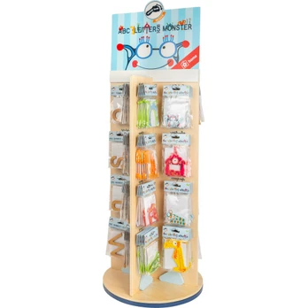Wooden Bamboo Letters Display Equipped