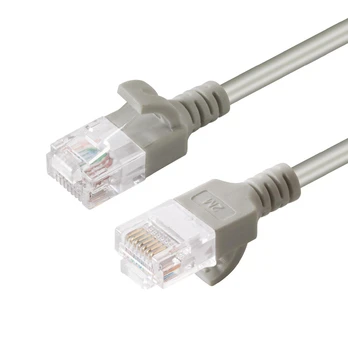 MicroConnect U/UTP CAT6A Slim 0.5M Pilkas