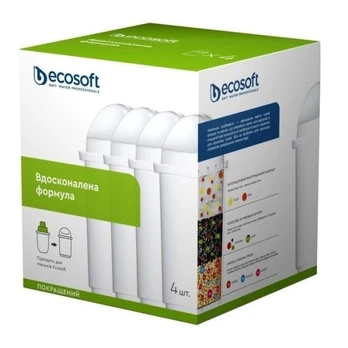 Vandens filtravimo indas Ecosoft CRVK4ECO, balta, 4 vnt.