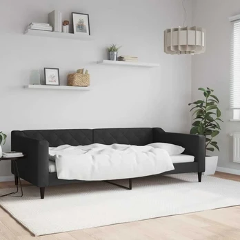 Lova Sofa, juodos spalvos, 100x200cm, audinys