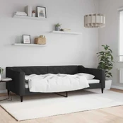 Lova Sofa, juodos spalvos, 100x200cm, audinys kaina