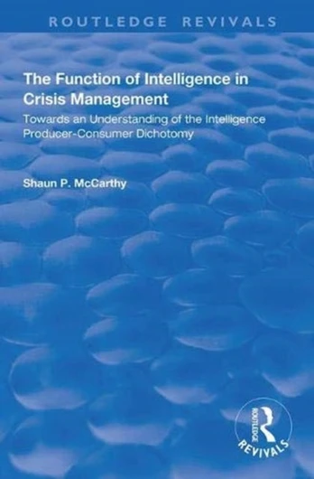 Function of Intelligence in Crisis Management