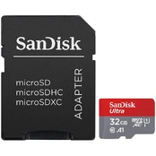SanDisk Ultra microSDHC 32GB + SD Adapter 120MB/s A1 Class 10 UHS-I - Imaging Packaging kaina