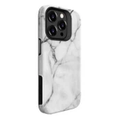 Evelatus iPhone 15 Pro Max Armor dėklas TPU+PC pritaikytas spausdinimo dizainas Apple Marble White