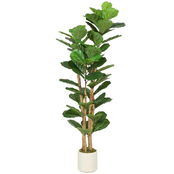Dirbtinis smuiko lapo figmedis, 150 cm, žalias