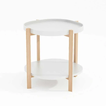 Side table NORAH 50x50xH55cm, baltas
