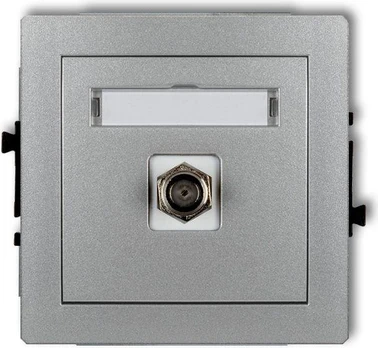 Karlik Single Deco antenos lizdas SAT grafitas (11DGF-1)