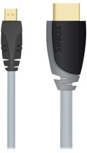 Sinox Beslag Sinox Plus+ - HDMI with Ethernet cable - micro HDMI (han) til HDMI (han) - 2 m