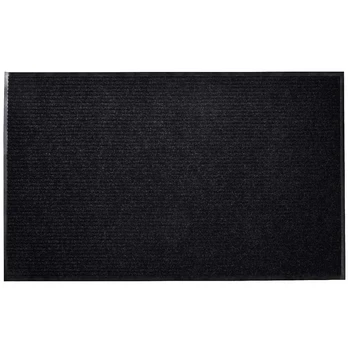 Juodas pvc durų kilimėlis, 90 x 60 cm